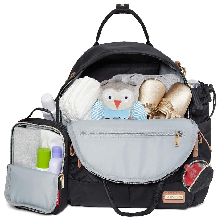Skip Hop 200675, Multifunktions-Baby-Reisetasche mit Wickelunterlage, Kinderwagenriemen, Flaschentas