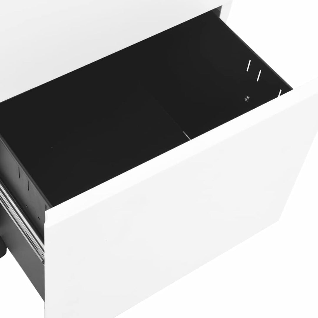 Aktenschrank mit Rollen Büroschrank Rollschrank Rollcontainer Schubladenschrank mit Schubladen Metal