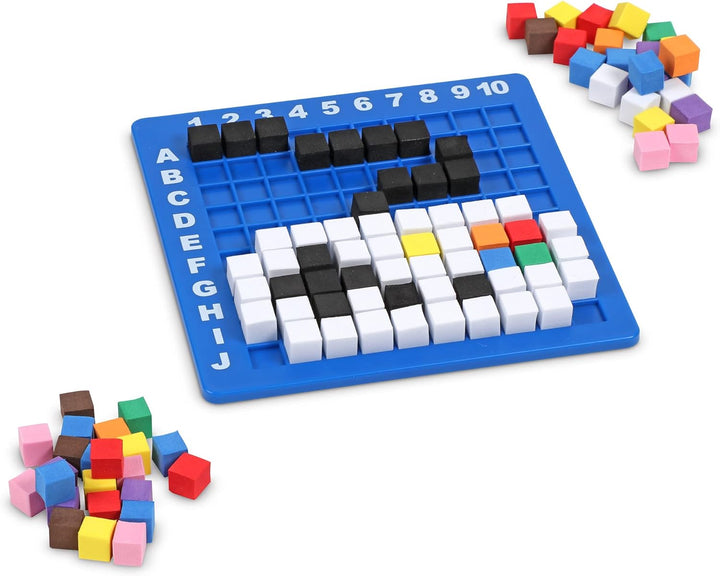Learning Resources STEM Explorers Anspruchsvolle Pixel-Kunst, 402-teilig, ab 5 Jahren, Mint-Spielzeu