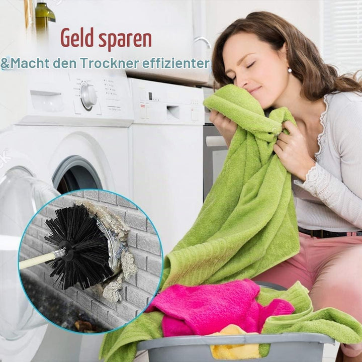 Kaminbürste Stange Set, Durchmesser 150mm, Kaminbürste enthält 9 Flexible Stangen 410mm und 2 Bürste