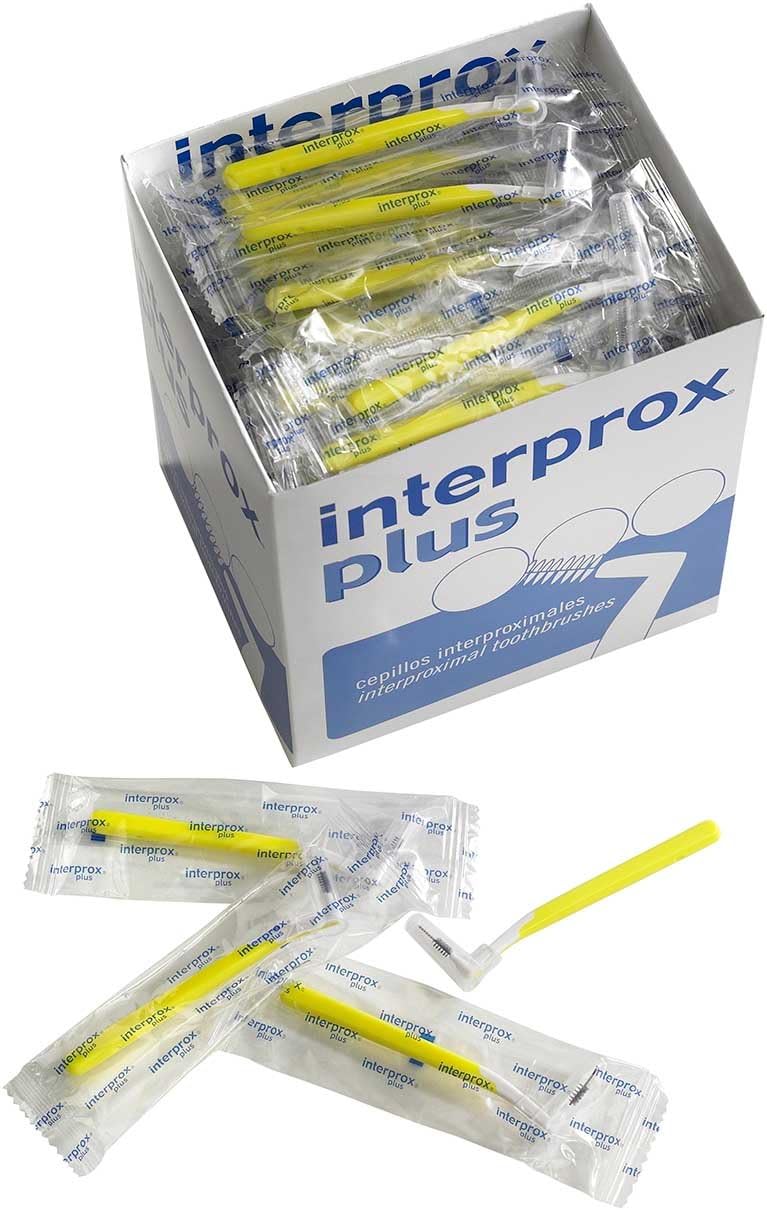 Interprox plus Interdentalbürsten 100er Box (gelb mini), Gelb Mini