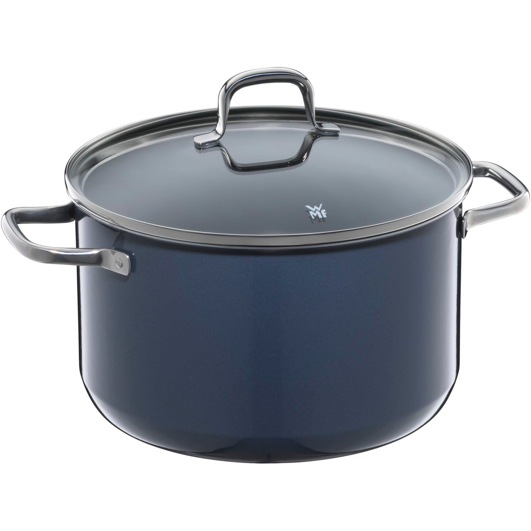 WMF Fusiontec Essential Kochtopf gross, 24 cm, Glasdeckel, Fleischtopf Induktion, 6,4l, High-Tech Ke