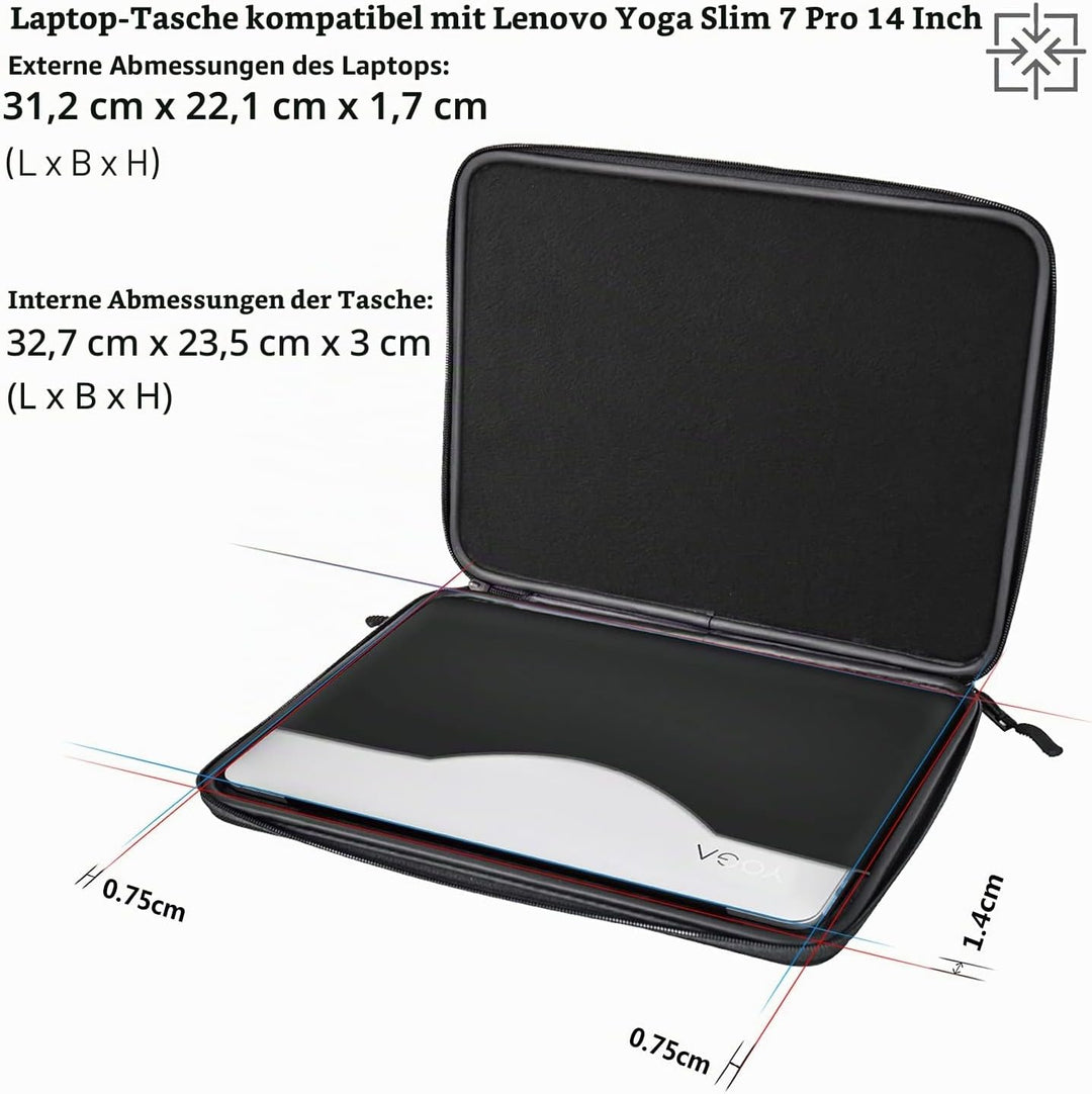 Smatree Hartschalen-Laptop-Hülle Kompatibel mit Lenovo Yoga Slim 7 Pro 14 Zoll Notebook, Lenovo Yoga
