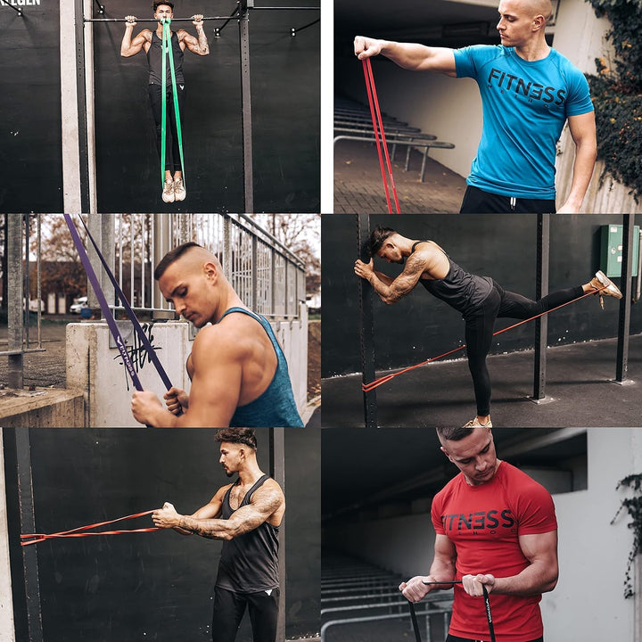 Resistance Bands - Innovative Widerstandsbänder Set/Einzeln inkl. Tasche + Übungsanleitung-Krafttrai