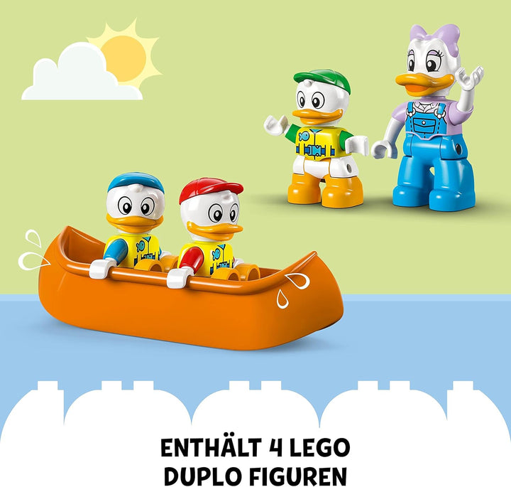 LEGO 10997 DUPLO Disney Mickey and Friends Camping-Abenteuer Set mit Wohnmobil, Kanu und Daisy Duck