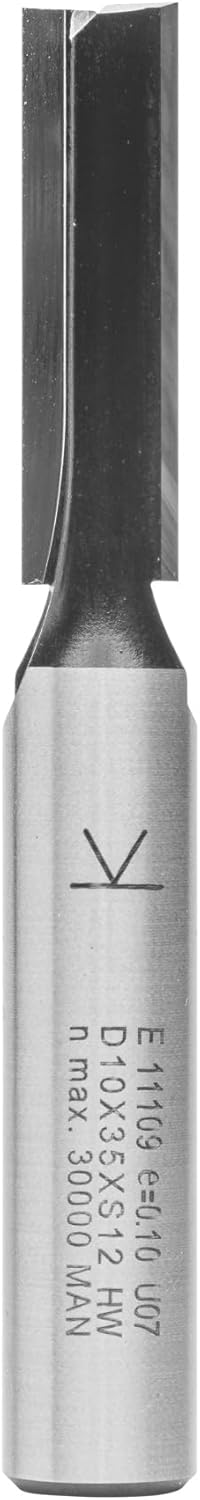 ENT 11109 Nutfräser HW, Schaft (S) 12 mm, Durchmesser (D) 10 mm, NL 35 mm, SL 55 mm, GL 90 mm, mit H