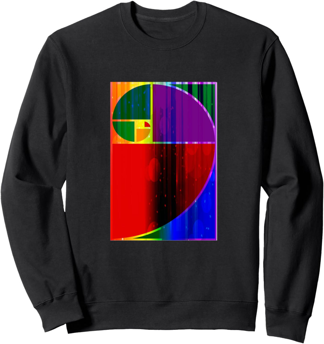 Fibonacci Goldener Schnitt Regel Abstraktes Design Sweatshirt
