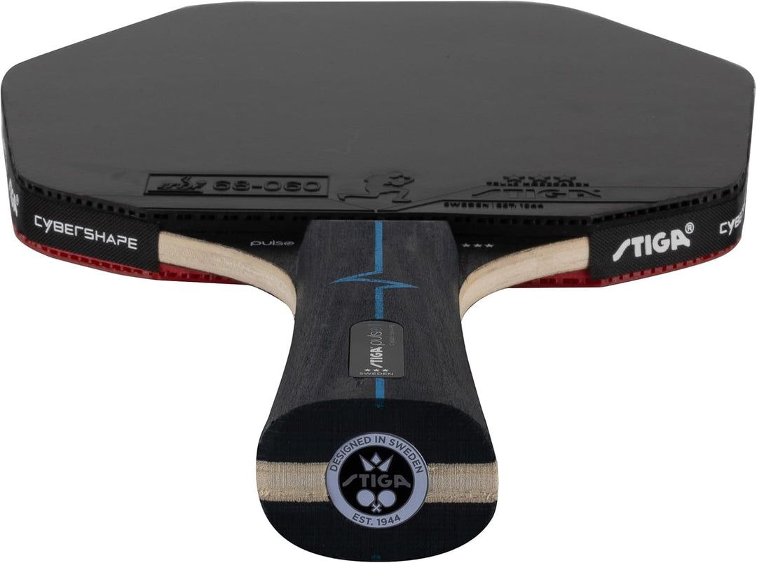 STIGA Tischtennis Set Pulse Box II 3-Star Cybershape - 3 Sterne ITTF-zugelassene Tischtennisschläger