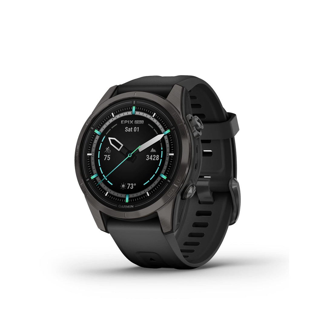 Garmin epix Pro (Gen 2) Sapphire Edition, 42 mm, Hochleistungs-Smartwatch, fortschrittliche Training