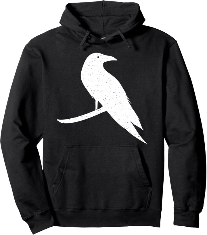 Raven Crow Black Bird Pullover Hoodie