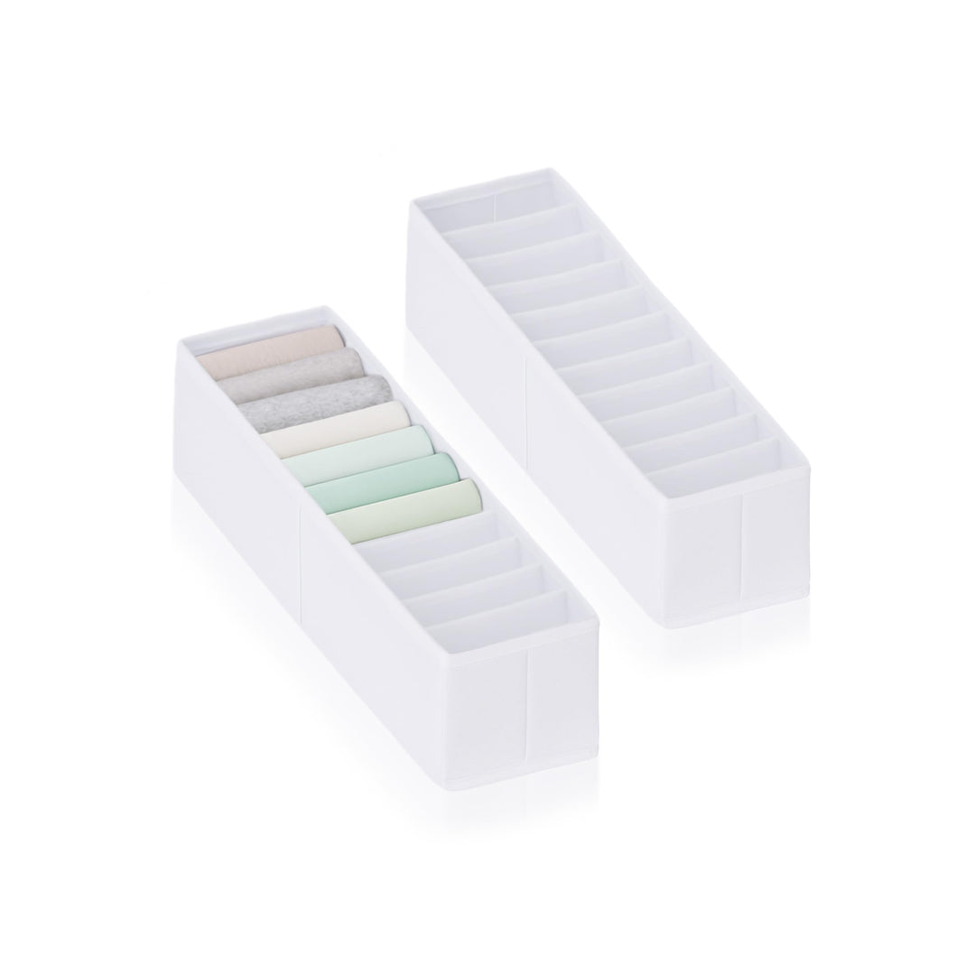 ROW&LINE® – Organizer – 11 extra hohe Fächer für Babysachen, Socken & Kleidung – Ordnungssystem Wick