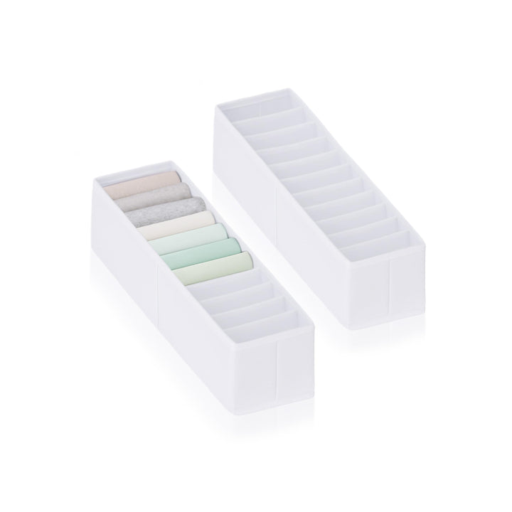ROW&LINE® – Organizer – 11 extra hohe Fächer für Babysachen, Socken & Kleidung – Ordnungssystem Wick