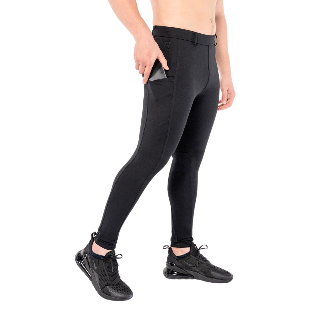 Kapow Meggings für Herren 'Supreme Range': Deluxe Kompressionsleggings mit Taschen für Streetstyle,