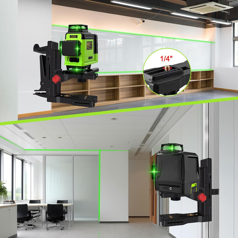 Zokoun Magnethalterung mit Federclip Laser Level Alternative zu einem Standard 1/4 "und 5/8" Gewinde