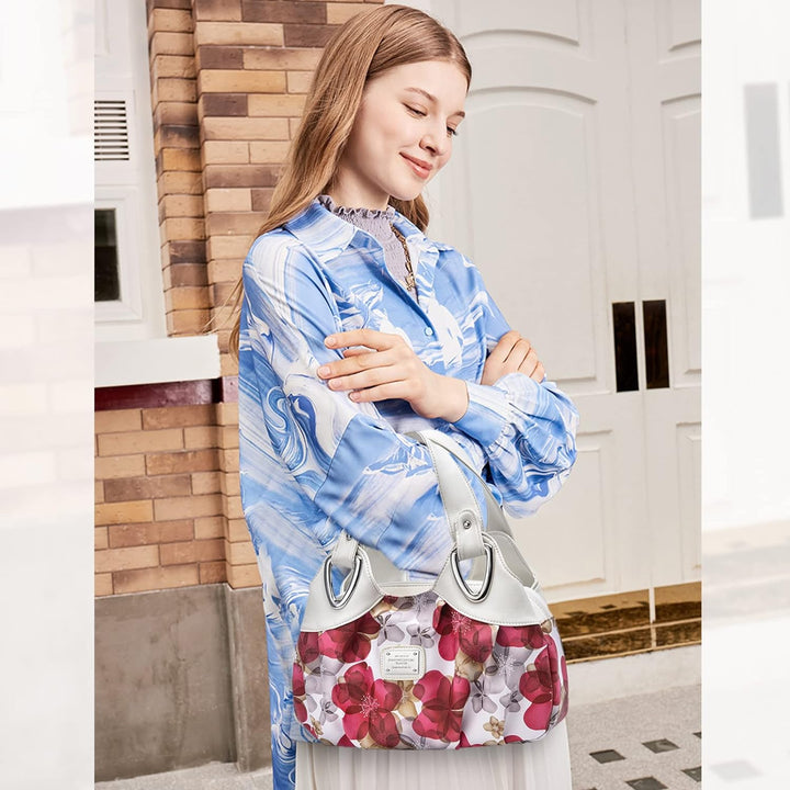 NICOLE &amp; DORIS Schultertasche Aktentasche Damen PU Leder Schick Shopper Handtasche Umhängetasche Tot