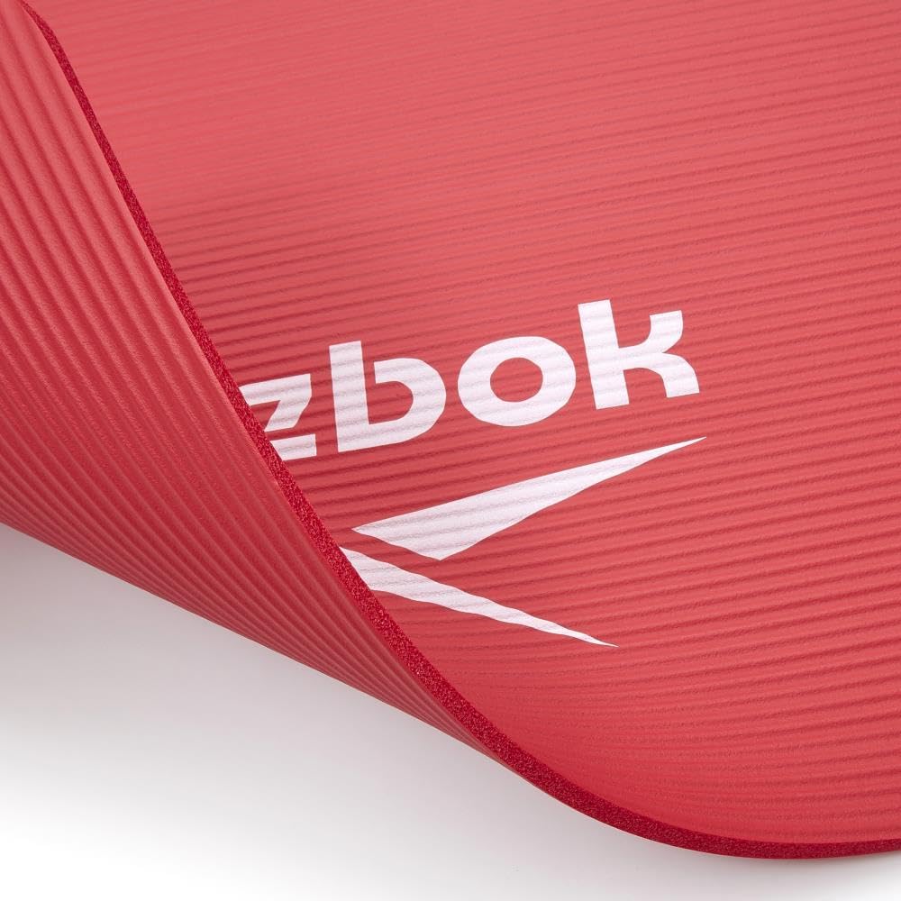 Reebok Trainingsmatte - Rutschfeste Gymnastikmatte aus natürlichem Gummi in 7mm, 10mm, 15mm und vers