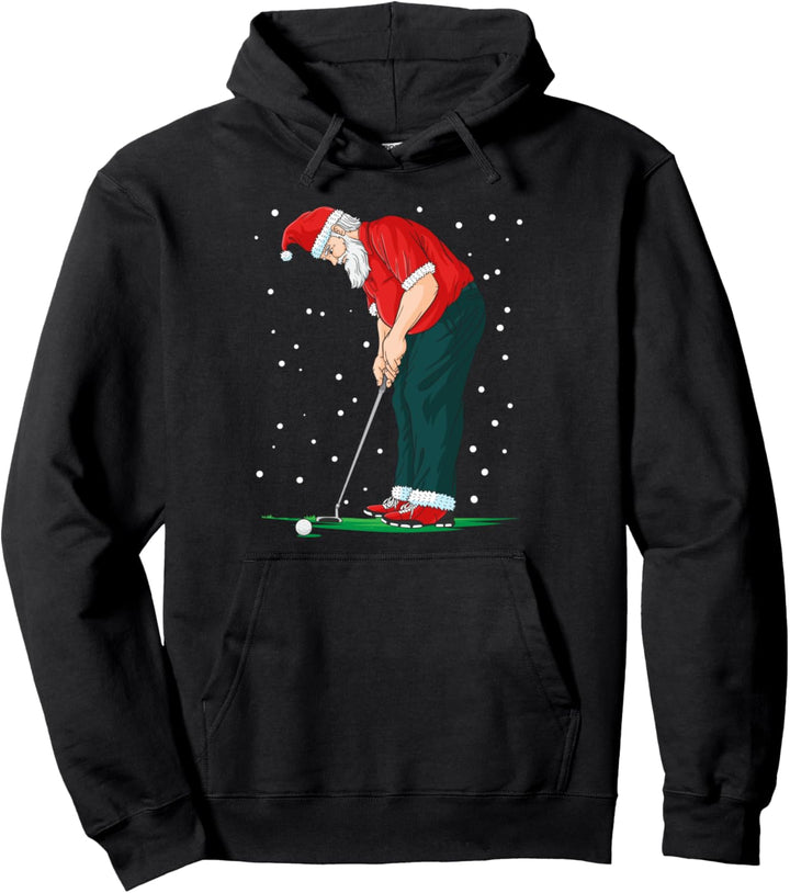 Lustiges Golf Weihnachtsmann Weihnachten Geschenk Pullover Hoodie