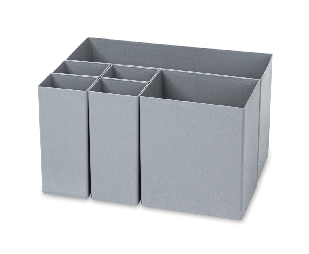 aidB Einsatzkästen - Set 1+1+4 Kästen für Euroboxen 400x300x220 Set 1/64 Unterteilung, Set 1/64 Unte