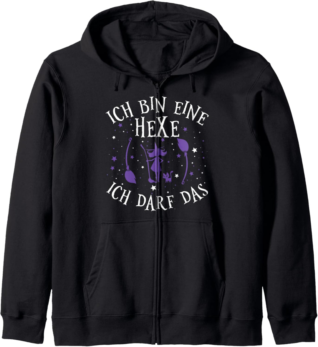Hexen Spruch Ich Bin Eine Hexe Ich Darf Das Hexerei Kapuzenjacke