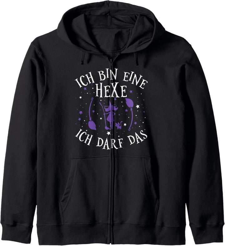 Hexen Spruch Ich Bin Eine Hexe Ich Darf Das Hexerei Kapuzenjacke