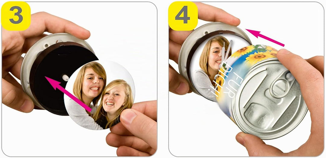 BRISA VW Collection - Volkswagen Tisch-Uhr MyClock Magnet-Uhr Personalisierbar mit VW Käfer Motiv Lo