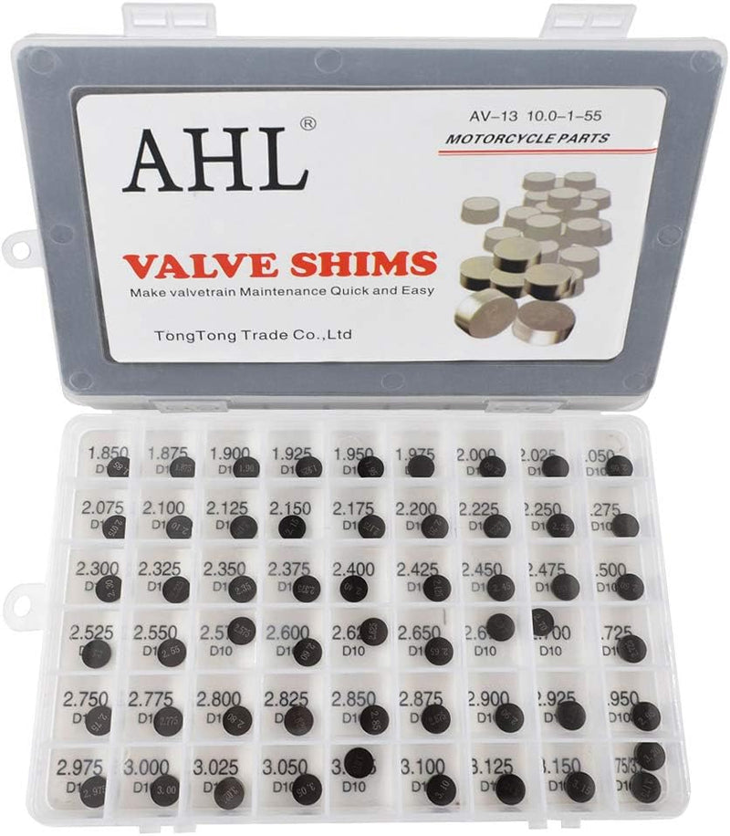 AHL 10.00mm 55pcs 1.85-3.2mm ventil shim ventile einstellen für 530 2008 2009 2010 2011