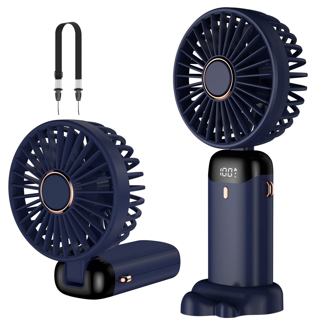 Rafada Handventilator, Tragbarer Mini Ventilator, Wiederaufladbar, Kleiner Taschenventilator Mit 5 G