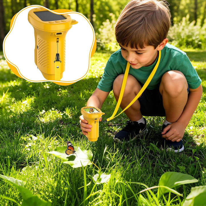 Handmikroskop für Kinder, 1000X Zoom Digitales USB-Mikroskope mit 2,4-Zoll-IPS-Bildschirm, Tragbare