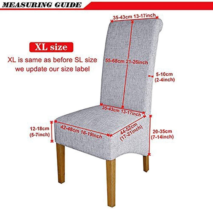 KELUINA Geometrische Jacquard Grosse Stuhlabdeckungen für Esszimmerstühle,XL Hoher Rücken Esszimmers