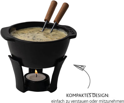 Boska Fondue-Set Party Mini/Für Käsefondue und Sosse / 300 ml/Spülmaschinenfester Fonduetopf