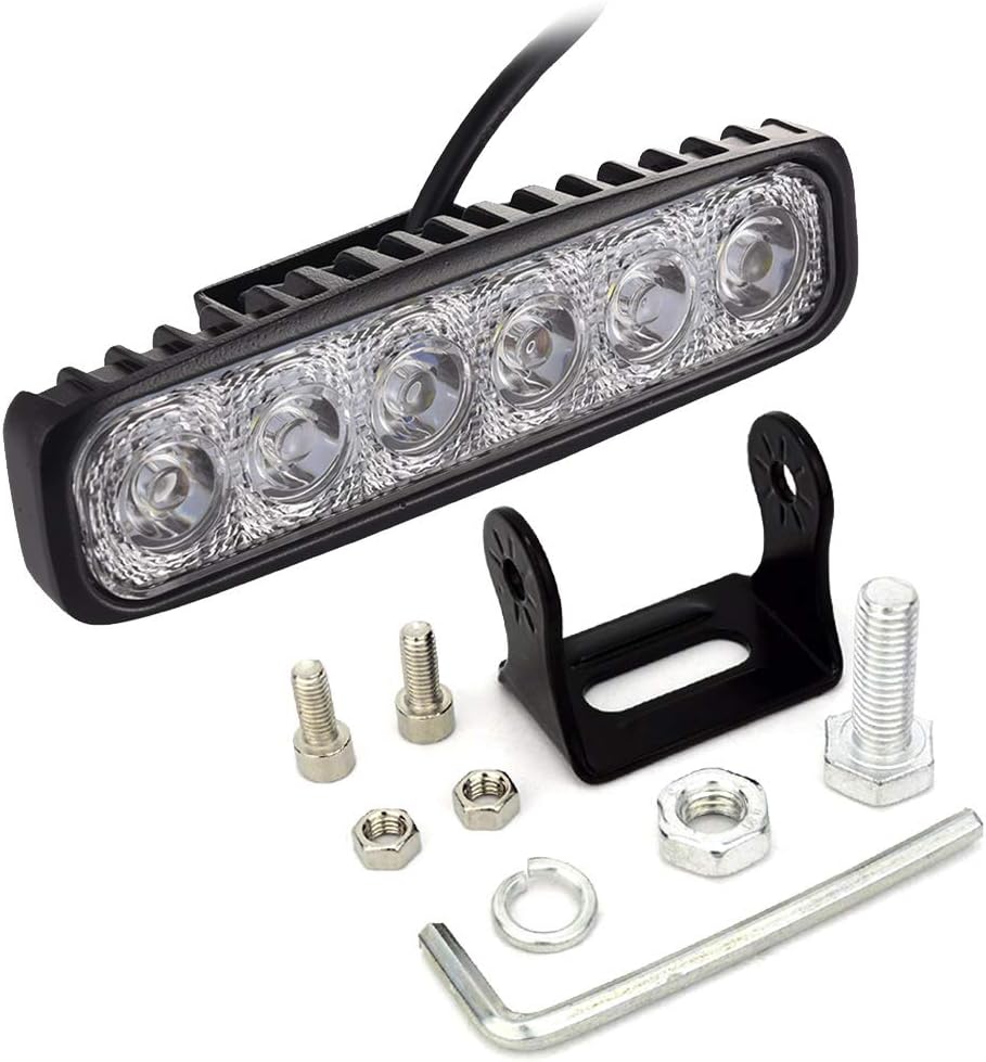 LED Arbeitsscheinwerfer, 18W LED Scheinwerfer 12v-24V Zusatzscheinwerfer Auto Flutlicht Arbeitslicht