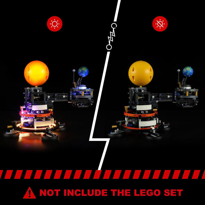 BRIKSMAX Led Licht für Lego Planeta Tierra y Luna en Órbita 42179 - Compatible with Lego Technic Bau