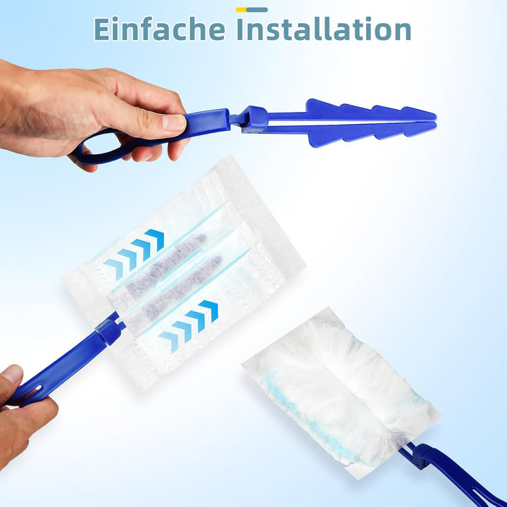 50 Stück Staubmagnet Nachfüllpack für Swiffer Staubmagnet, Einweg Staubwedel Starterset Aufsaugen St