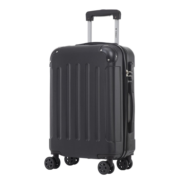Trolley Koffer Suitcase, Reisekoffer, Rollkoffer Handgepäck, Hartschalenreisekoffer mit 4 Rollen 360