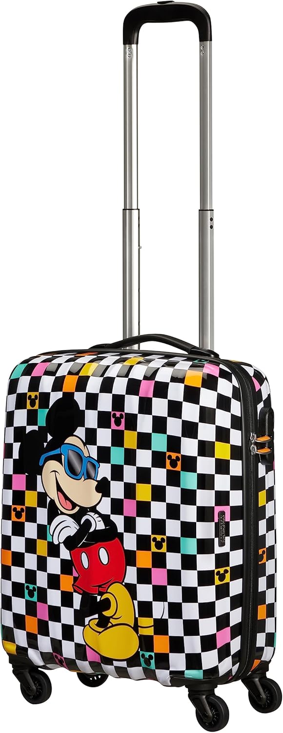 American Tourister Hypertwist, Spinner S, Handgepäck, 55 cm, 36 L, Mehrfarbig (Mickey Check)