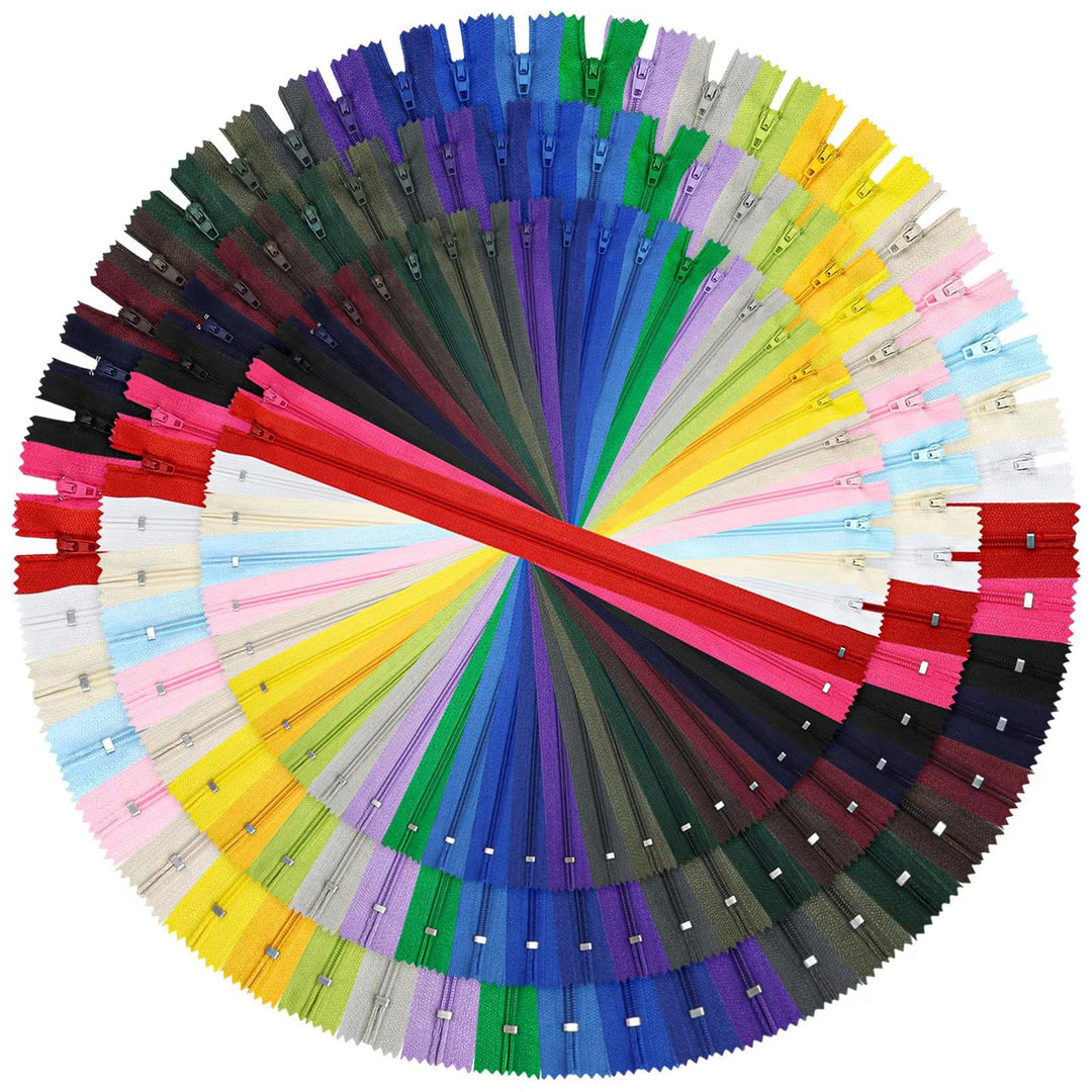 Reissverschluss, 24 Farben Nylon Reissverschlüsse, 20cm 30cm 40cm lang, 2.5cm breit für Kleidung Tas