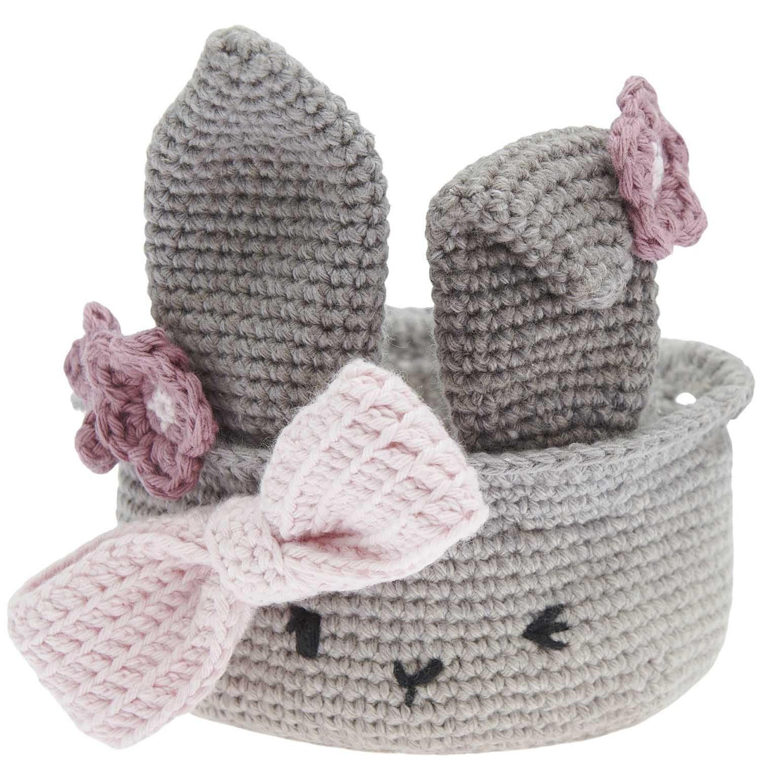 Ricorumi Häkel-Set "Oster-Körbchen grau", Grau