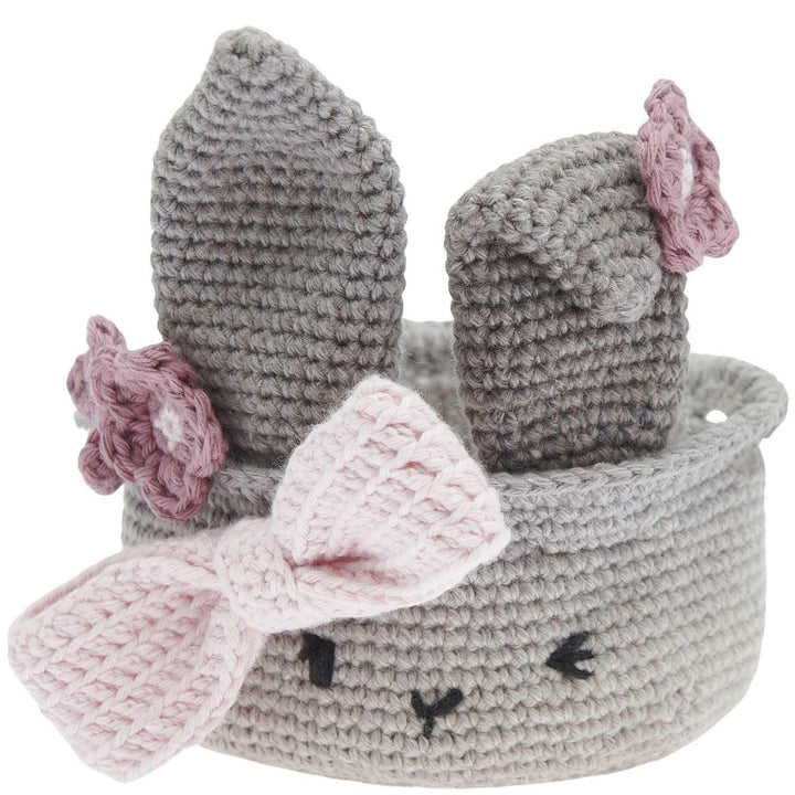 Ricorumi Häkel-Set "Oster-Körbchen grau", Grau
