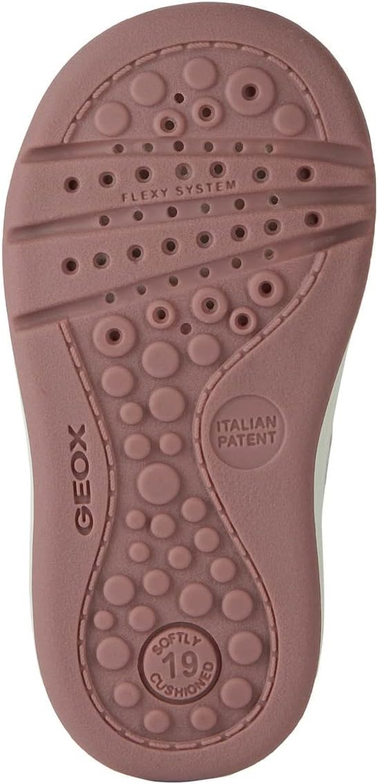 Geox Baby Mädchen B Verred A Sandalen 22 EU Old Rose Silver, 22 EU Old Rose Silver