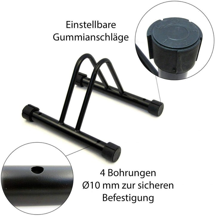 INION Fahrrad Bike Halterung Bodenständer Fahrradständer Fahrradparkplatz Fahrradhalter gummierte Au