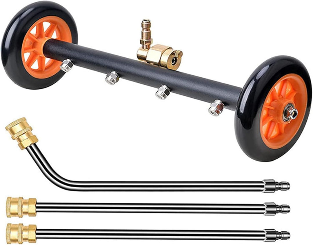Unterbodenwaschanlage, 2- in- 1 Power Washer Unterbodenreiniger, Wasserbesen für Unterboden Autowäsc