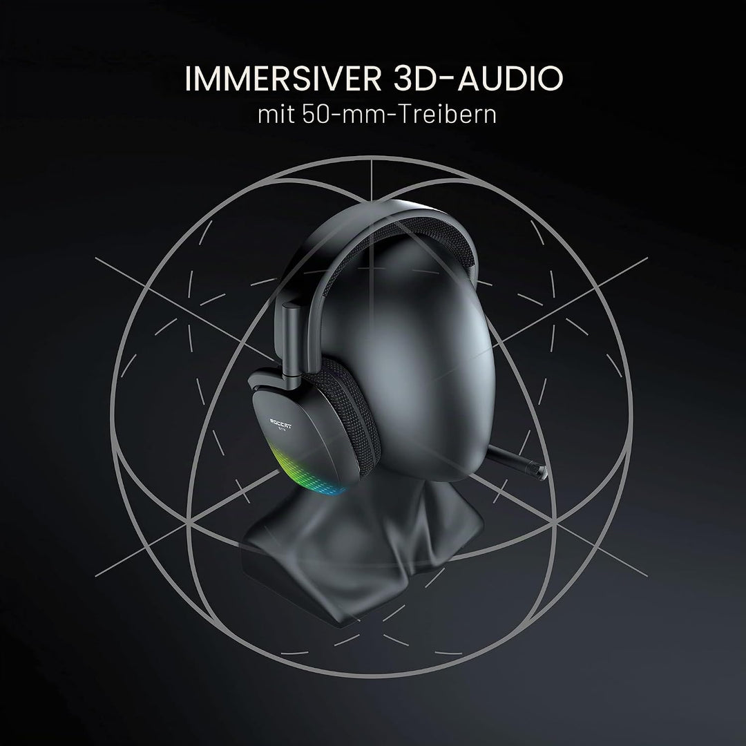 ROCCAT Syn Pro Air Headset, Pro Air (kabellos und ohne Bluetooth) Headset