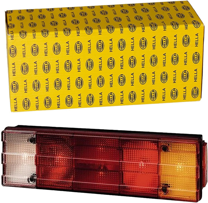 HELLA - Heckleuchte - Glühlampe - 24V - Anbau/geschraubt - Lichtscheibenfarbe: mehrfarbig - Kabel: 1