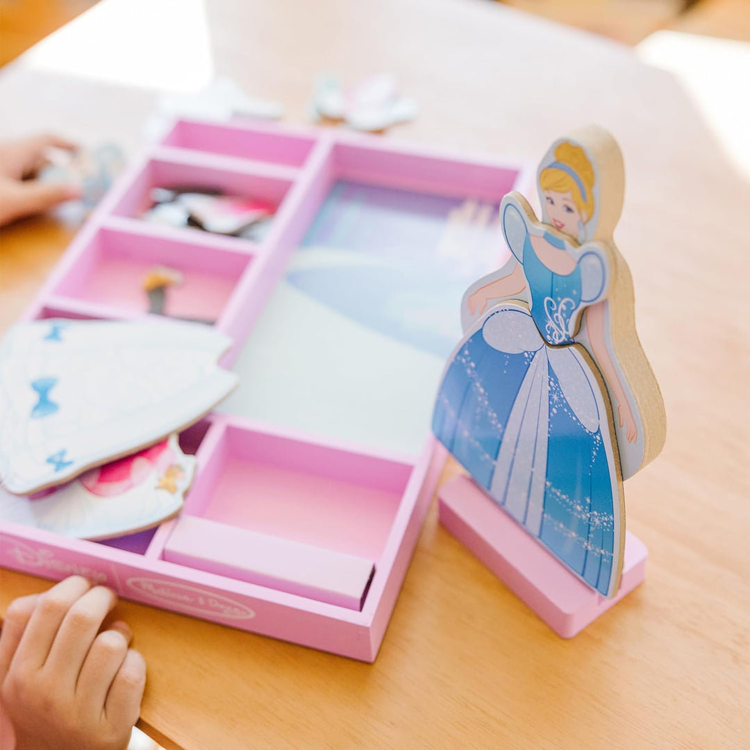 Cinderella Wooden Magnetic Dress-Up Play Set by Melissa & Doug