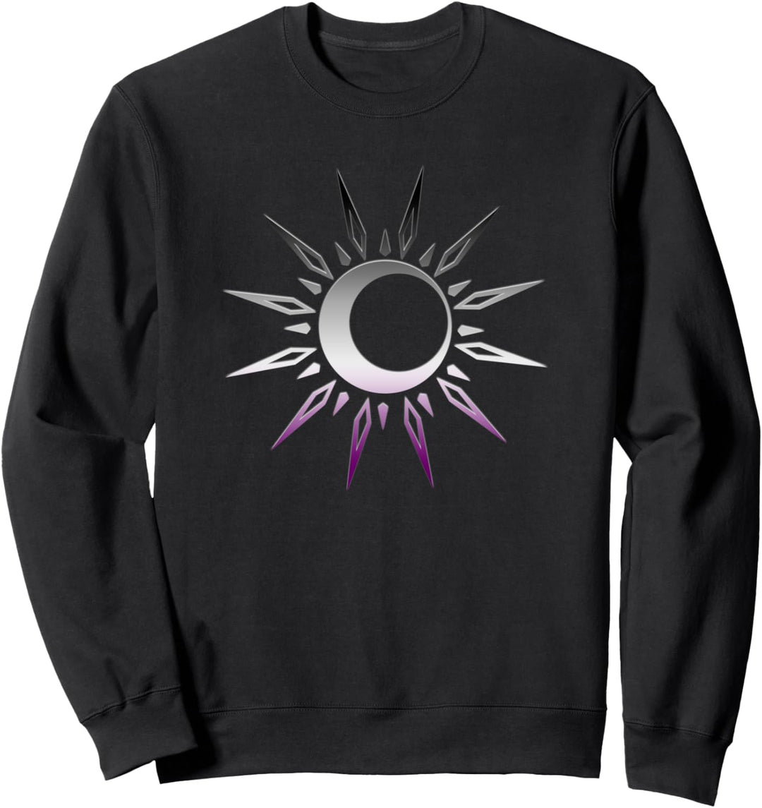 Asexuell Celestial Spiritual Ace Stolz Sonne Mond Boho Yoga Sweatshirt