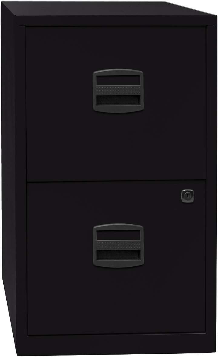 Bisley Home Hängeregistraturschrank PFA, 2 HR-Schubladen, Metall, 506 Korpus Lichtgrau, Fronten Kard
