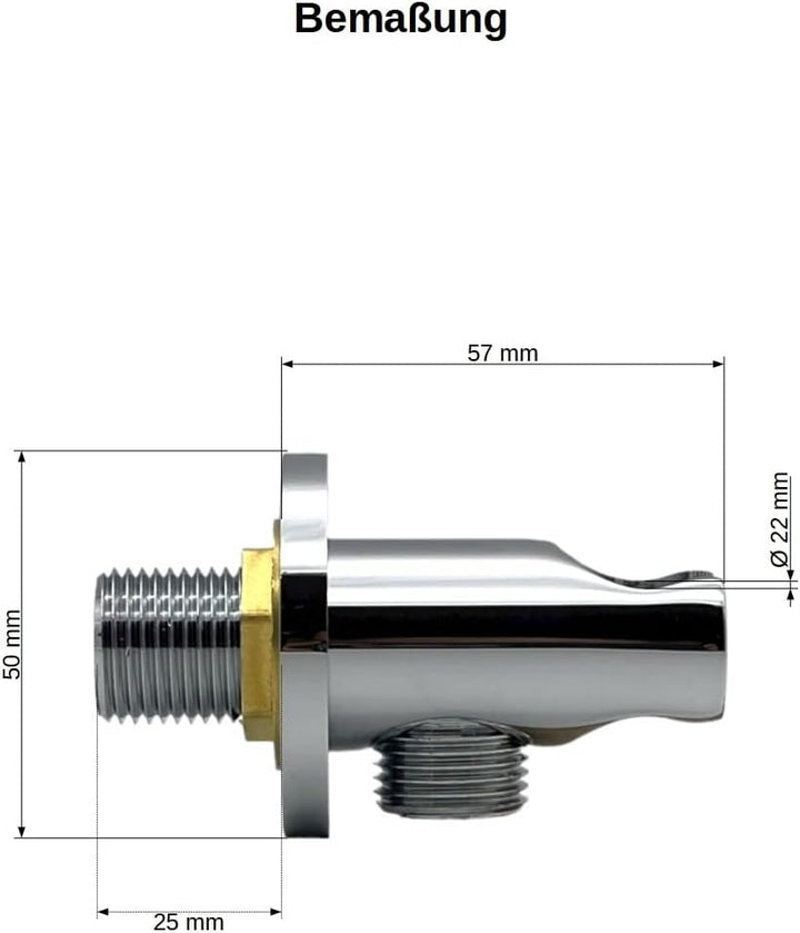Wandanschlussbogen mit Brausehalterung/Anschluss Handbrause