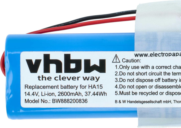 vhbw Akku Ersatz für iLife 18650B4-4S1P-AGX-2, SUN-INTE-202 für Staubsauger Home Cleaner Heimroboter