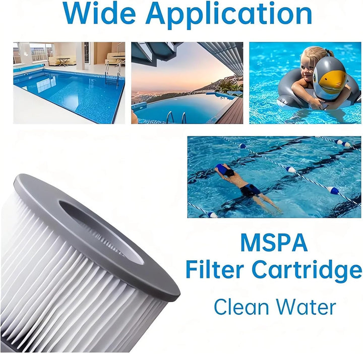 Ersatzfilter für MSPA Whirlpool Ersatzfilter-Kartusche Wasserfilter, Filter für Whirlpool und heisse