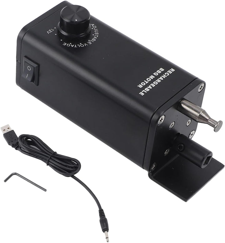 Mumusuki 10 W Rotisserie-Motor, Aluminiumlegierung, 3 Bis 12 V, Elektrischer Grillmotor mit Wiederau